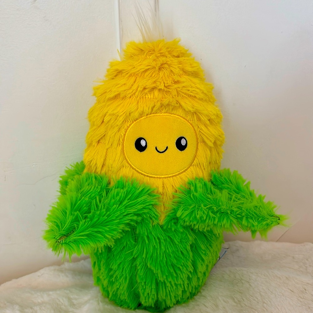 Squishmallow Corn On The Cob Stuffy Stuffed Animal Plush EUC